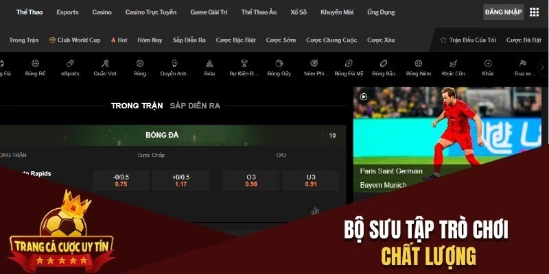 188BET mang đến bộ sưu tập chất lượng