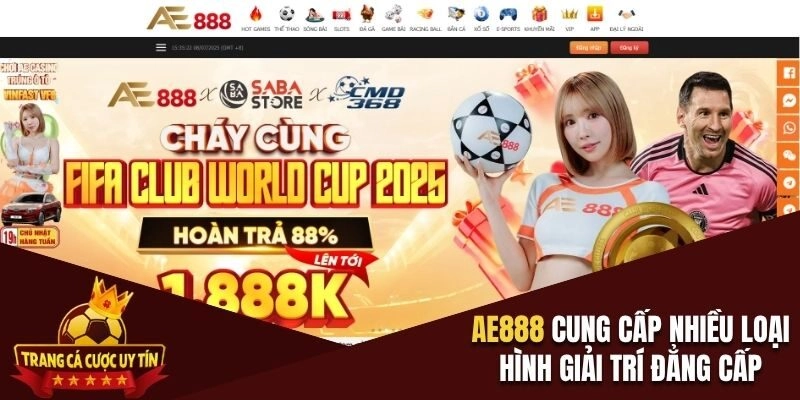 AE888 cung cấp nhiều loại hình giải trí đẳng cấp