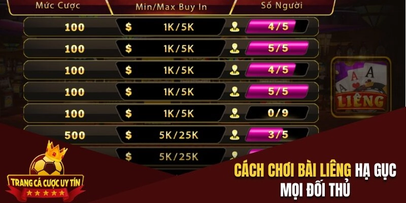 Cách chơi bài Liêng