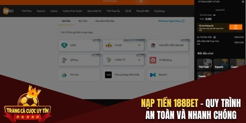 Nạp tiền 188BET