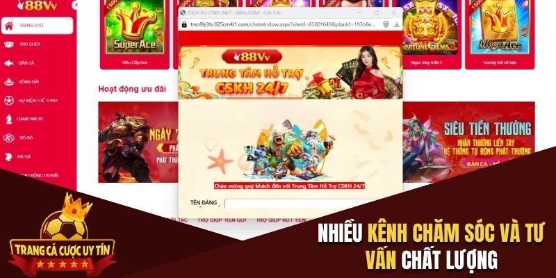 Nhiều kênh chăm sóc và tư vấn chất lượng