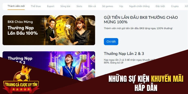 Những sự kiện đặc biệt đang diễn ra tại nền tảng